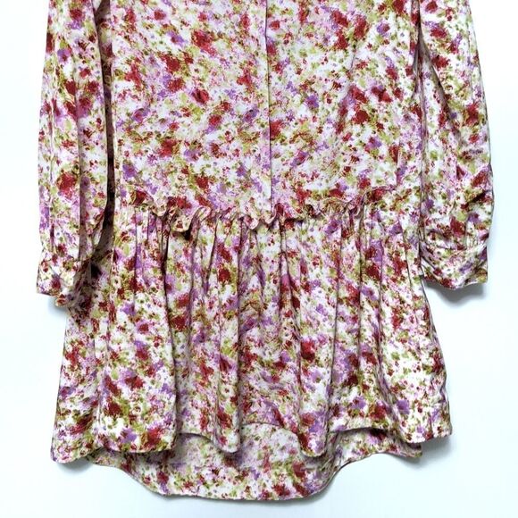 PHILOSOPHY Floral Drop Waist Ruffle Dress XS - Picture 3 of 8